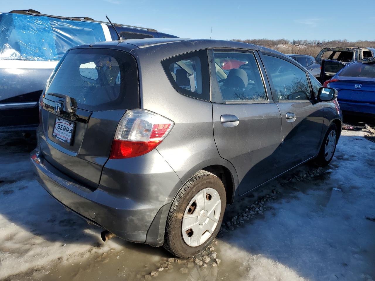 2012 Honda Fit VIN JHMGE8H39CC041368 Copart auction photo, side damage thumbnail 3