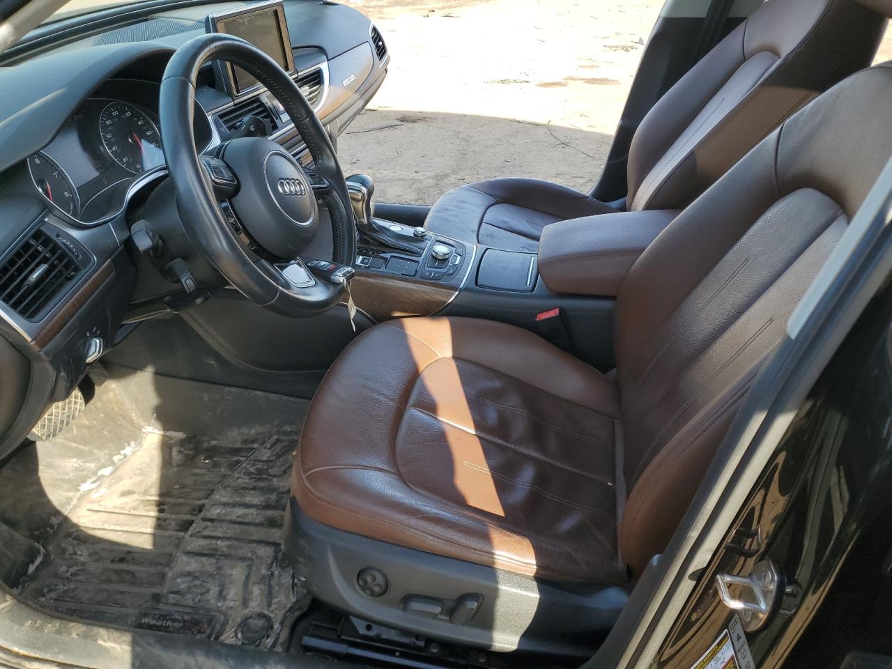2015 Audi A6 VIN WAUGFAFC2FN002216 Copart auction photo, side damage thumbnail 7