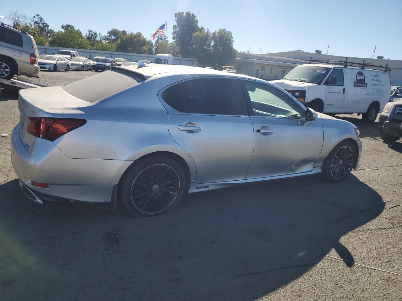 2013 Lexus GS VIN JTHBS1BL4D5006245 Copart auction photo, side / front end damage thumbnail 3