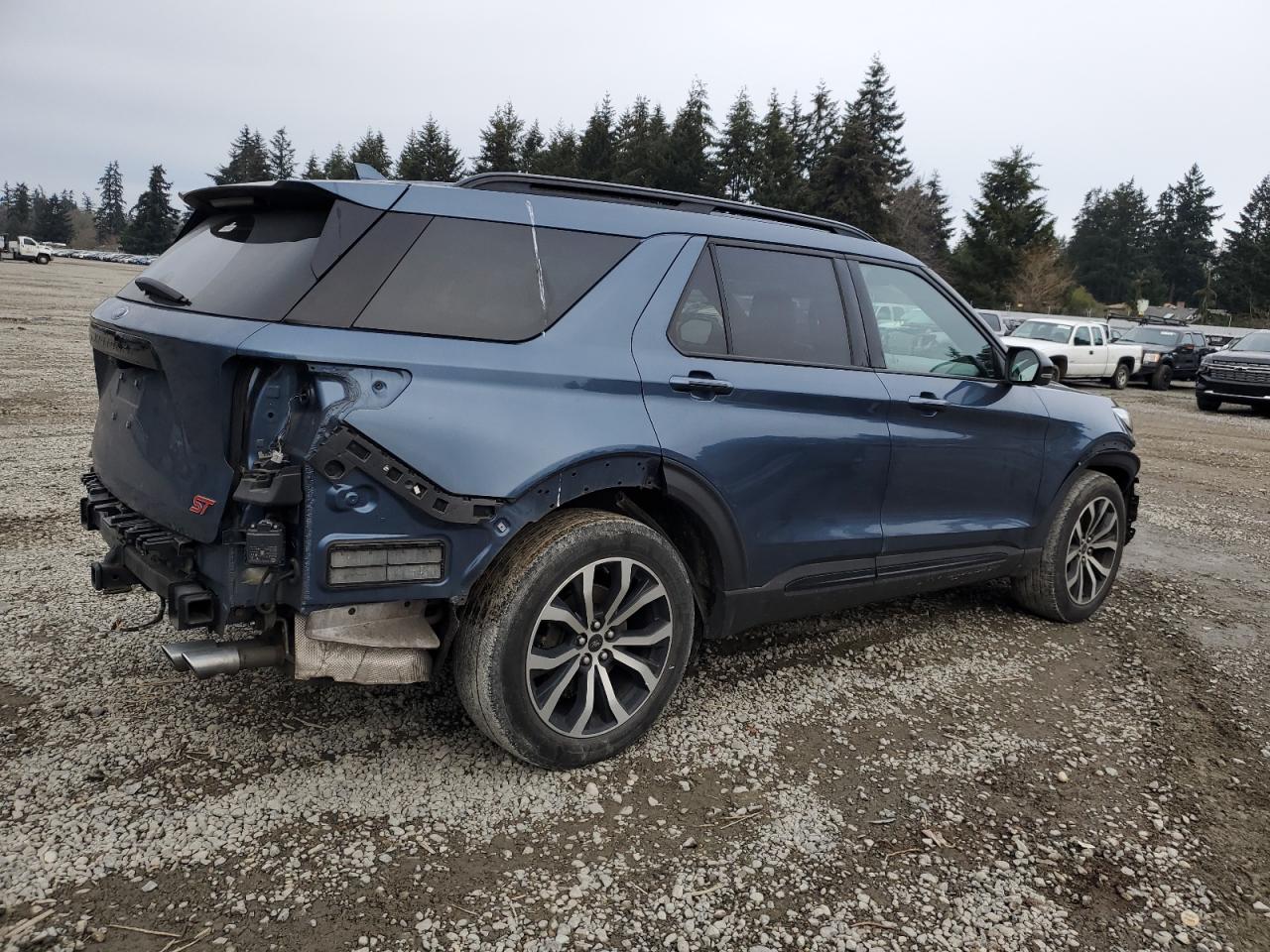 2020 Ford Explorer VIN 1FM5K8GC9LGA29356 Copart auction photo, front end / rear end damage thumbnail 3