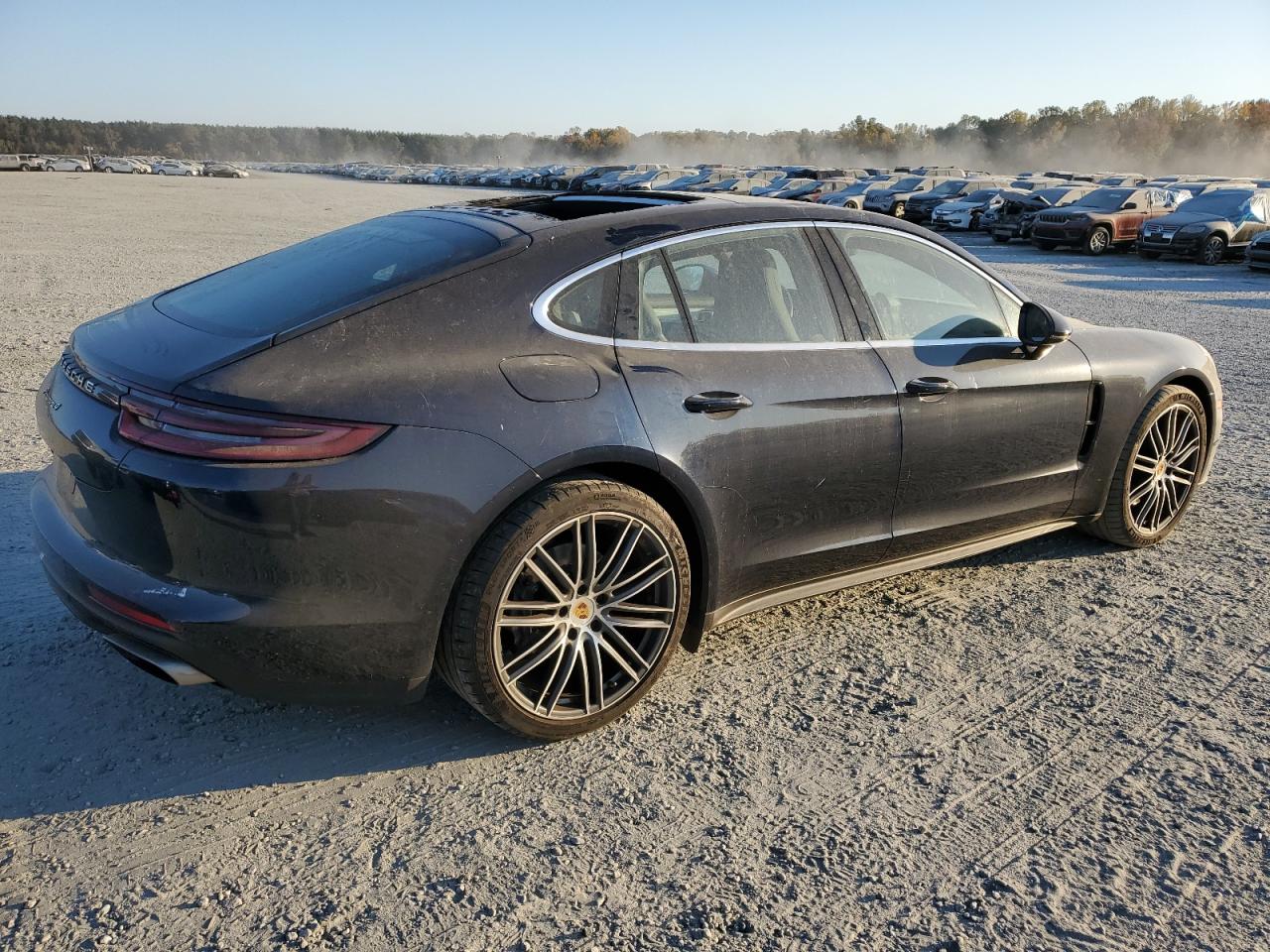 2017 Porsche Panamera VIN WP0AA2A79HL100858 Copart auction photo, top/roof damage thumbnail 3