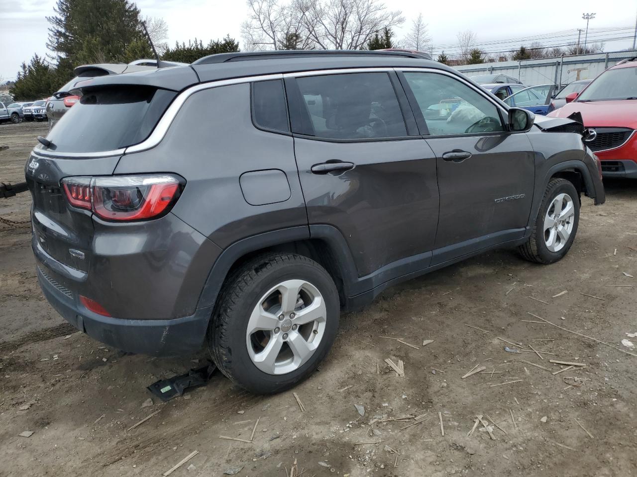 2021 Jeep Compass VIN 3C4NJCBB5MT592474 Copart auction photo, front end damage thumbnail 3