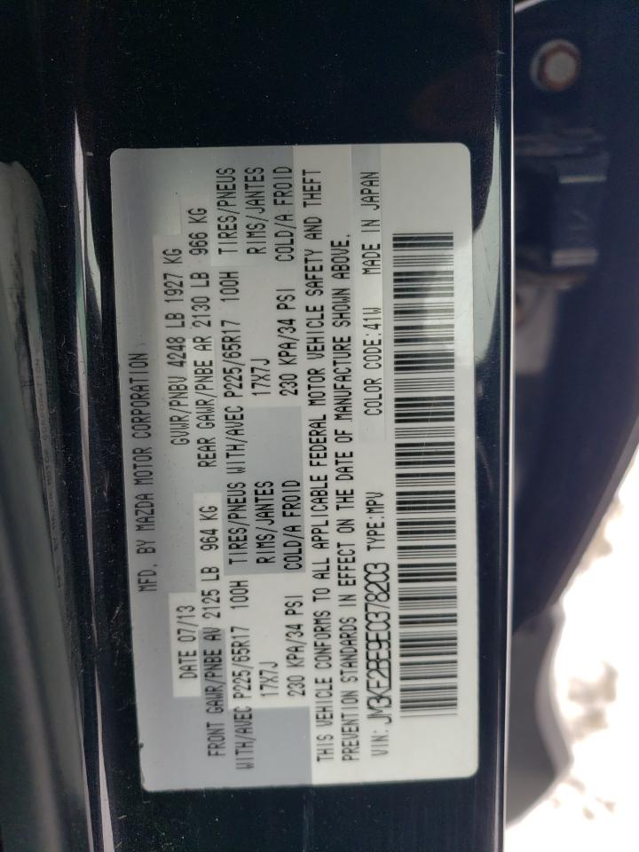 2014 Mazda CX-5 VIN JM3KE2BE9E0378203 Copart auction photo, front end damage thumbnail 13