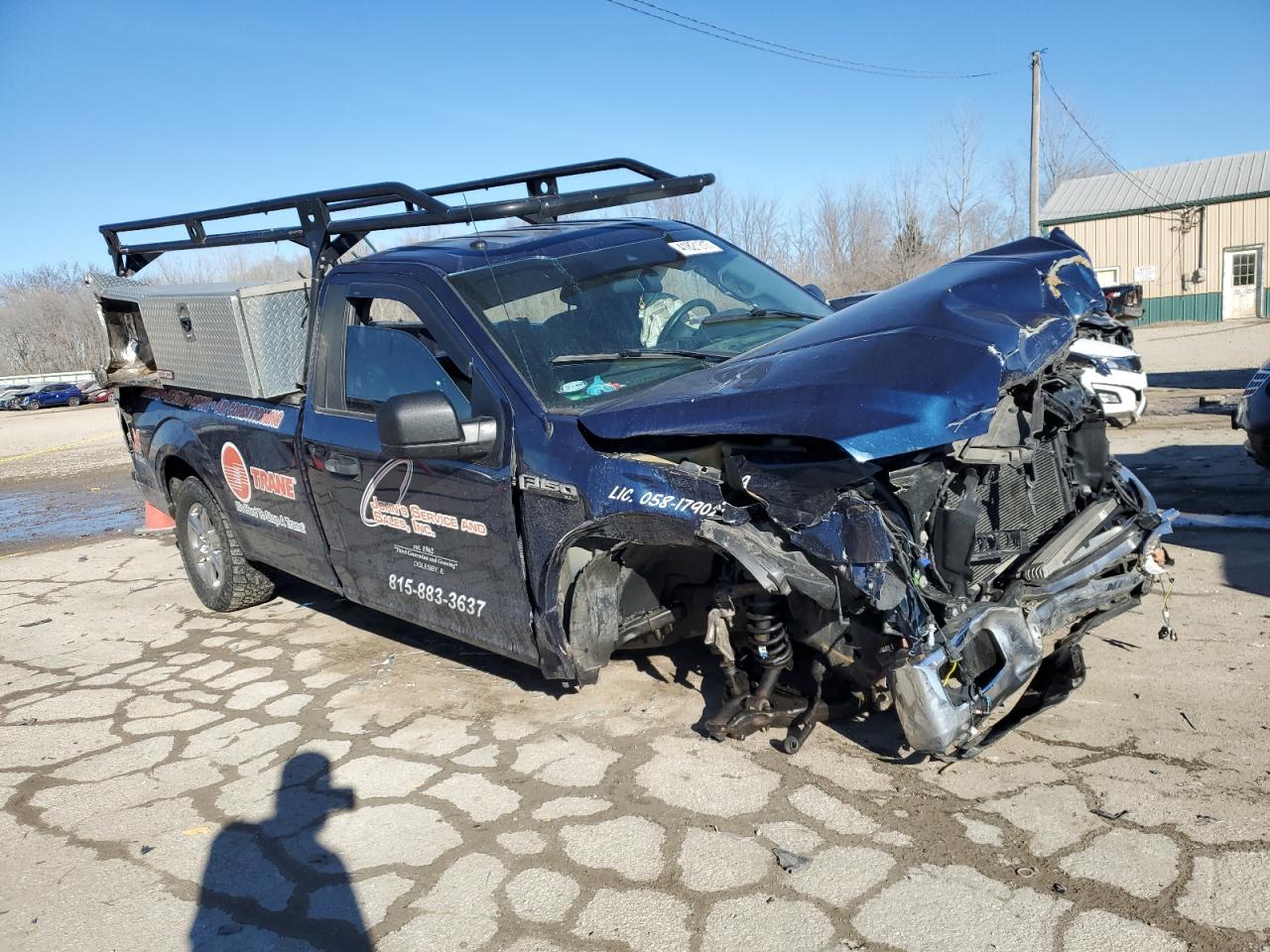 2019 Ford F-150 VIN 1FTMF1CB4KKD07231 Copart auction photo, front end / undercarriage damage thumbnail 4