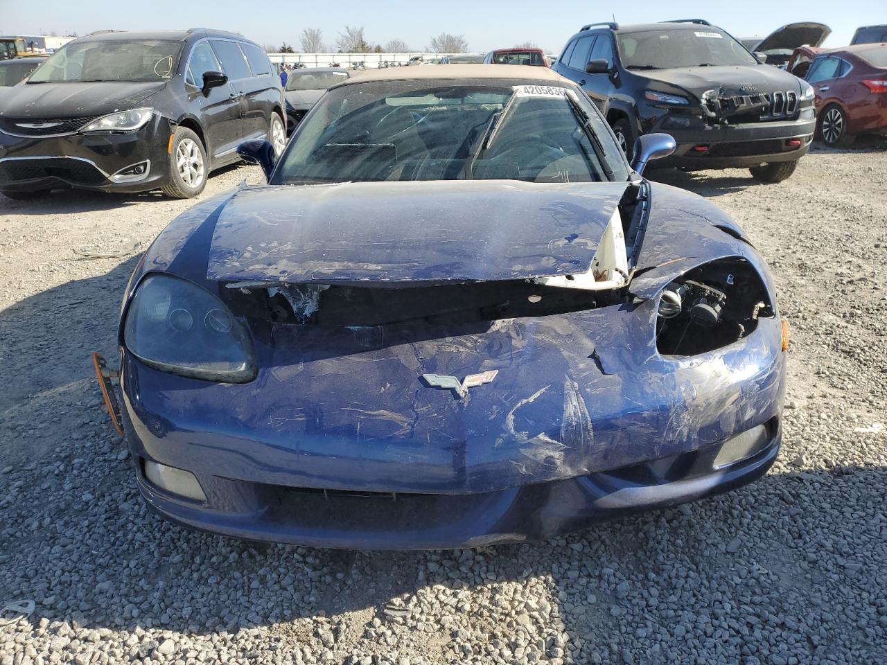 2005 Chevrolet Corvette VIN 1G1YY34UX55131840 Copart auction photo, front end damage thumbnail 5