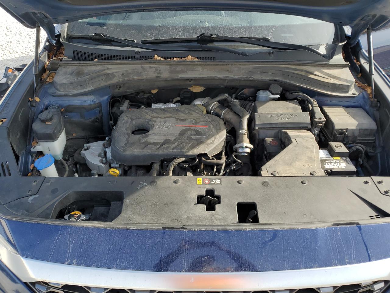 2019 Hyundai Santa Fe VIN 5NMS53AA1KH127104 Copart auction photo, rear end damage thumbnail 13