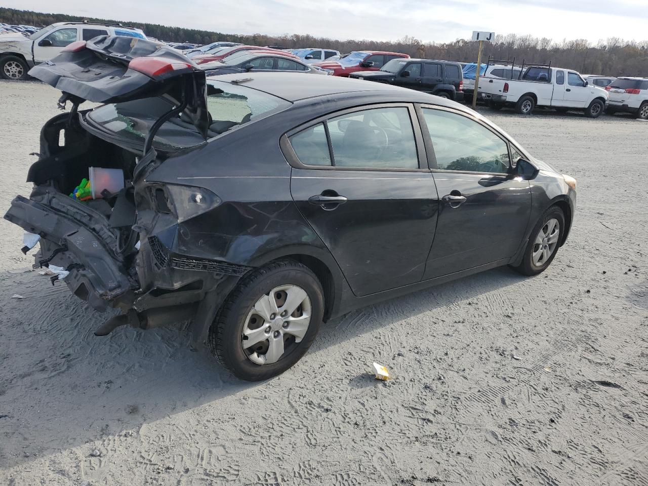 2014 KIA Forte VIN KNAFK4A69E5092151 Copart auction photo, rear end damage thumbnail 3