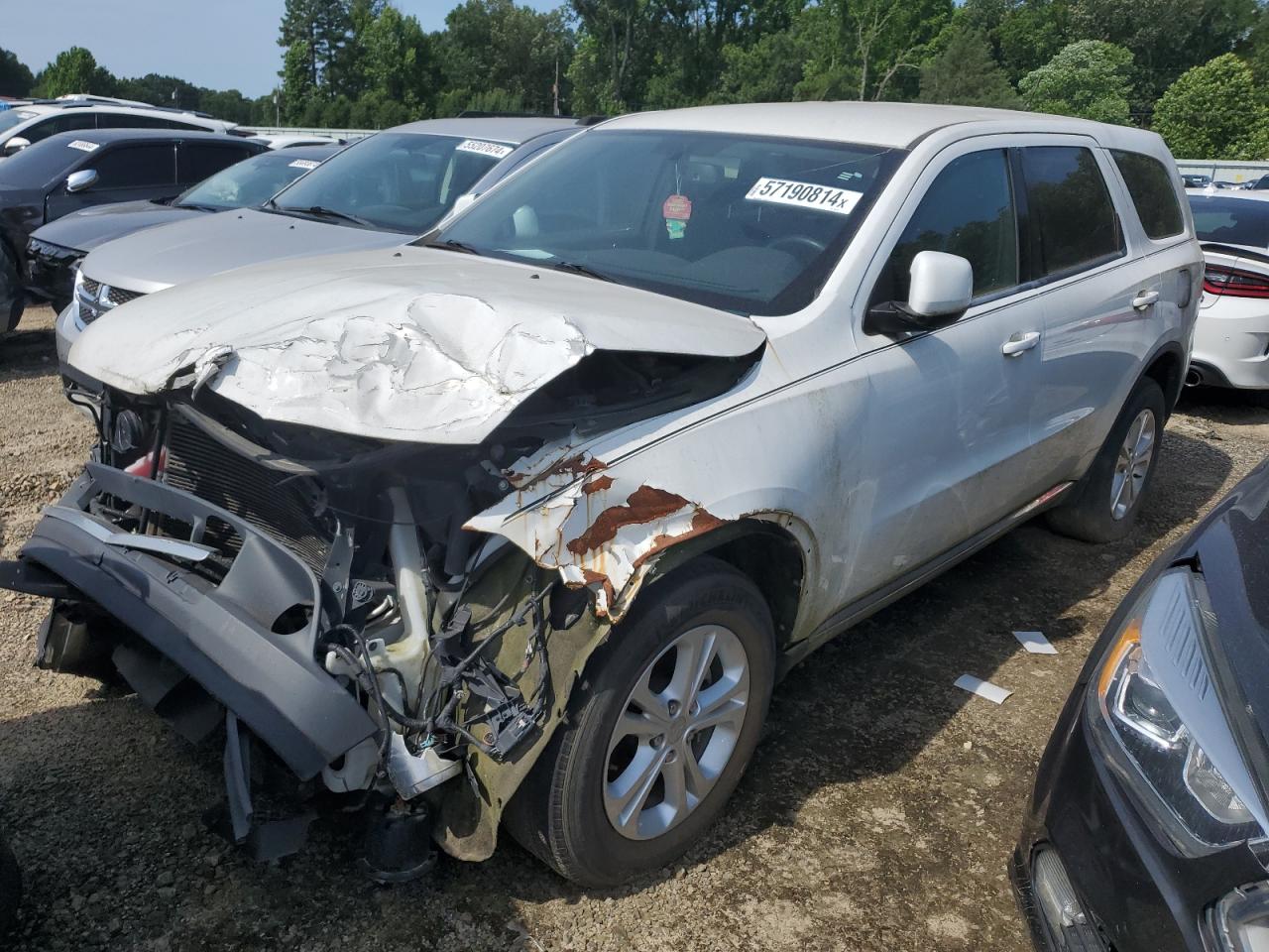 2013 Dodge Durango VIN 1C4RDHAG1DC530178 Copart auction photo, front end / minor dent/scratches damage thumbnail 2