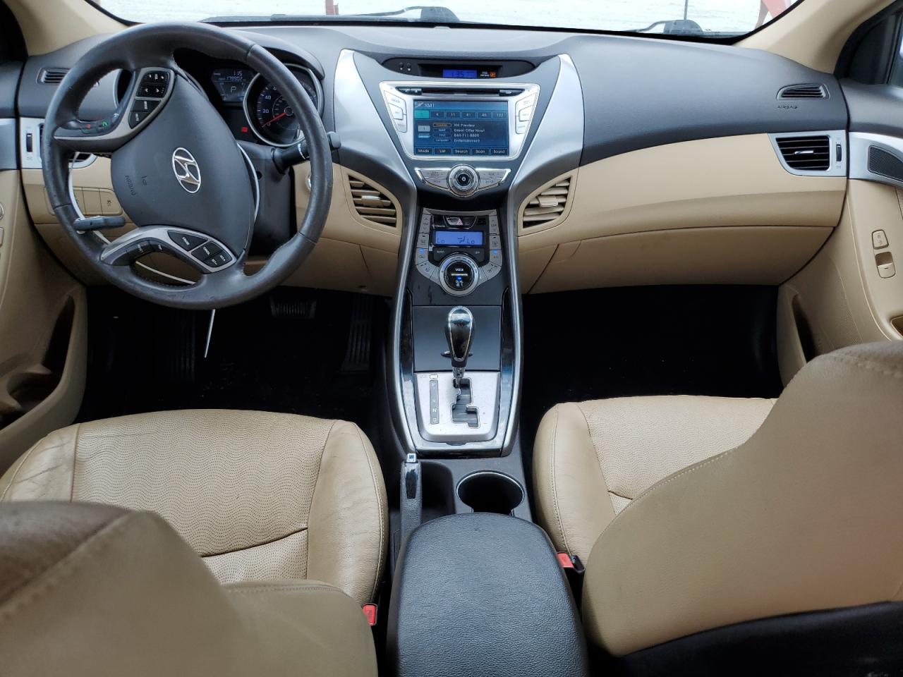 2012 Hyundai Elantra VIN KMHDH4AE6DU802610 Copart auction photo, rear end / all over damage thumbnail 8