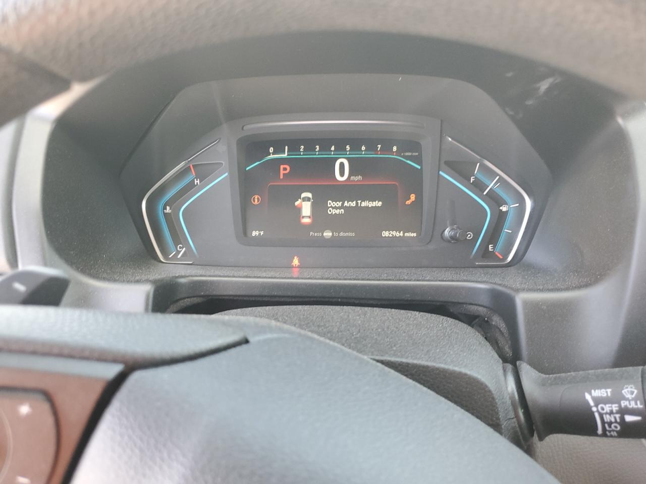 2019 Honda Odyssey VIN 5FNRL6H50KB010498 Copart auction photo, rear end damage thumbnail 9