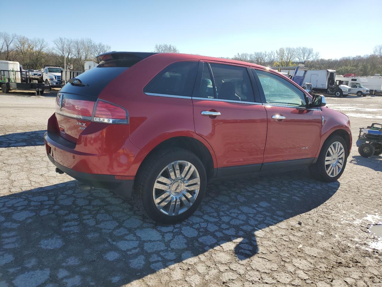 2010 Lincoln MKX VIN 2LMDJ8JC8ABJ13636 Copart auction photo, front end / undercarriage damage thumbnail 3