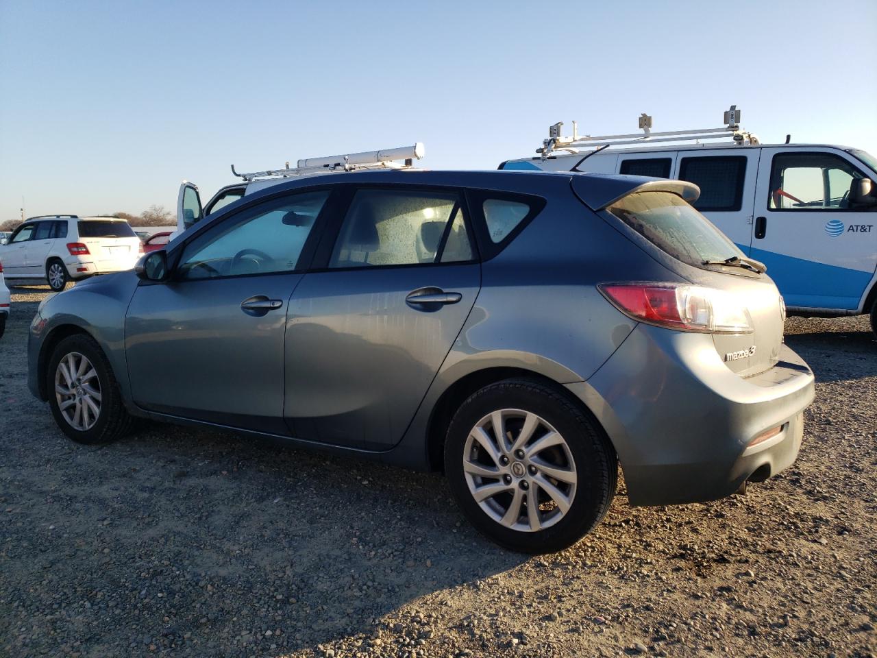 2012 Mazda 3 VIN JM1BL1L87C1677195 Copart auction photo, front end / side damage thumbnail 2