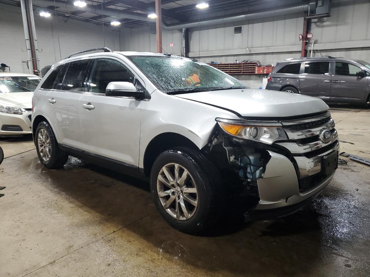 2013 Ford Edge VIN 2FMDK4KC7DBC13702 Copart auction photo, side / rear end damage thumbnail 4
