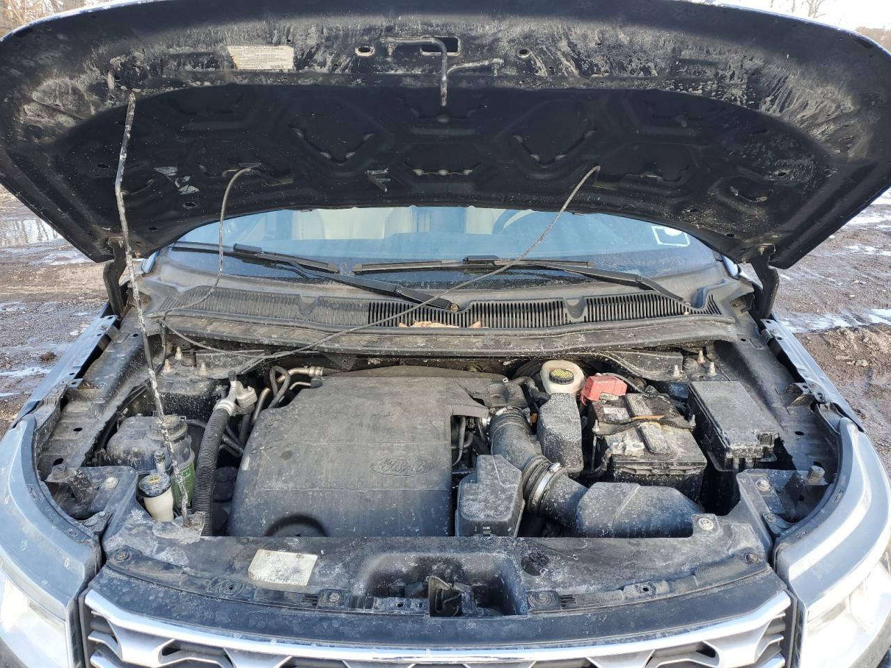2017 Ford Explorer VIN 1FM5K8D85HGC80091 Copart auction photo, front end / rear end damage thumbnail 12