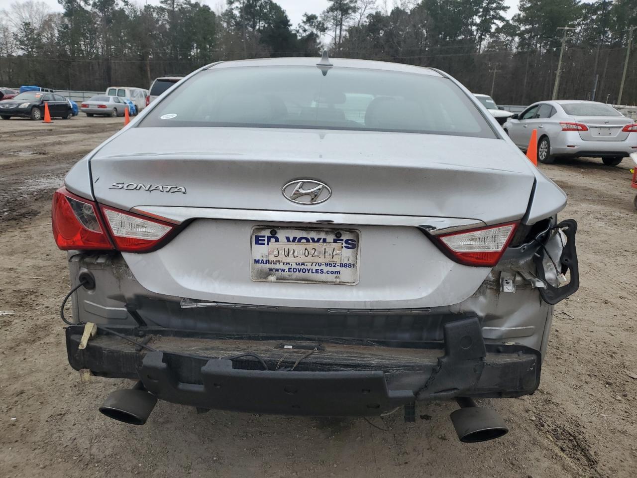 2011 Hyundai Sonata VIN 5NPEC4AC6BH291462 Copart auction photo, rear end damage thumbnail 6