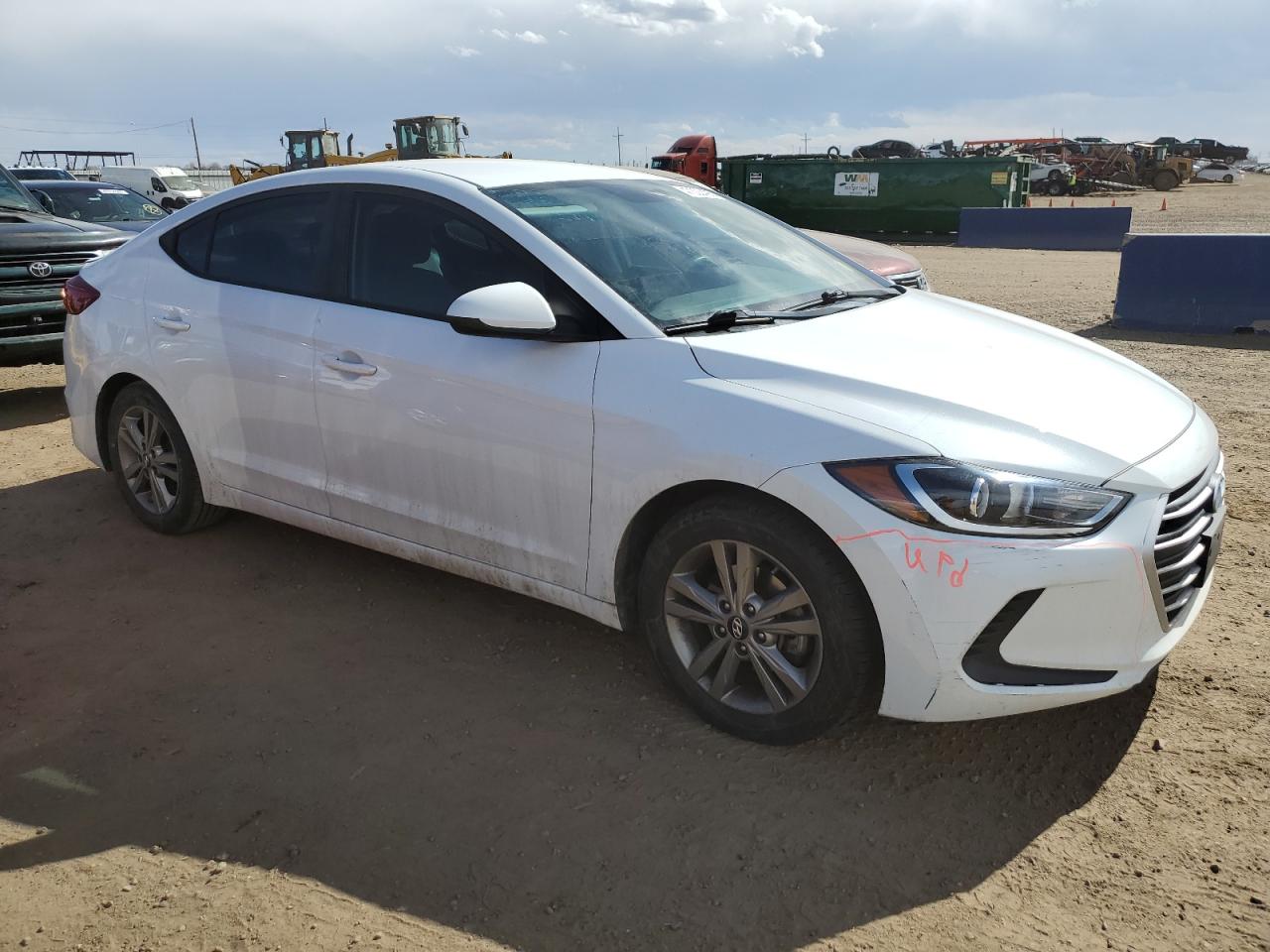 2017 Hyundai Elantra VIN 5NPD84LF4HH138818 Copart auction photo, rear end damage thumbnail 4