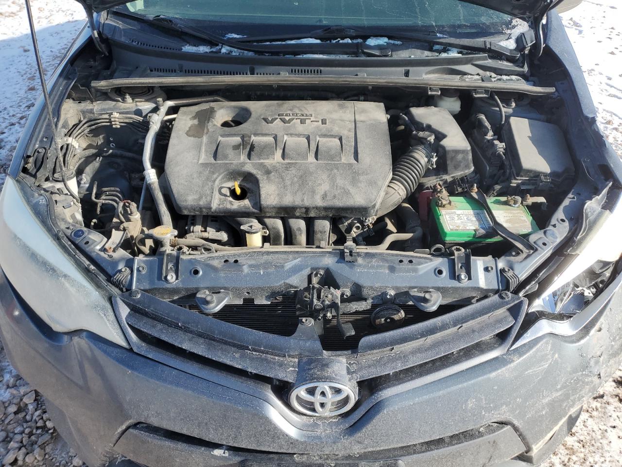 2015 Toyota Corolla VIN 2T1BURHE8FC332879 Copart auction photo, front end / side damage thumbnail 11