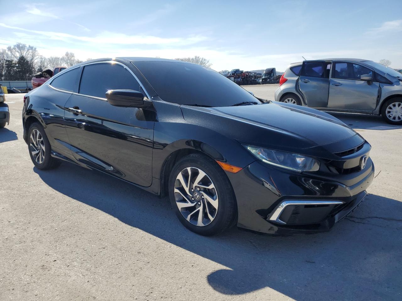 2019 Honda Civic VIN 2HGFC4B67KH305845 Copart auction photo, rear end / side damage thumbnail 4