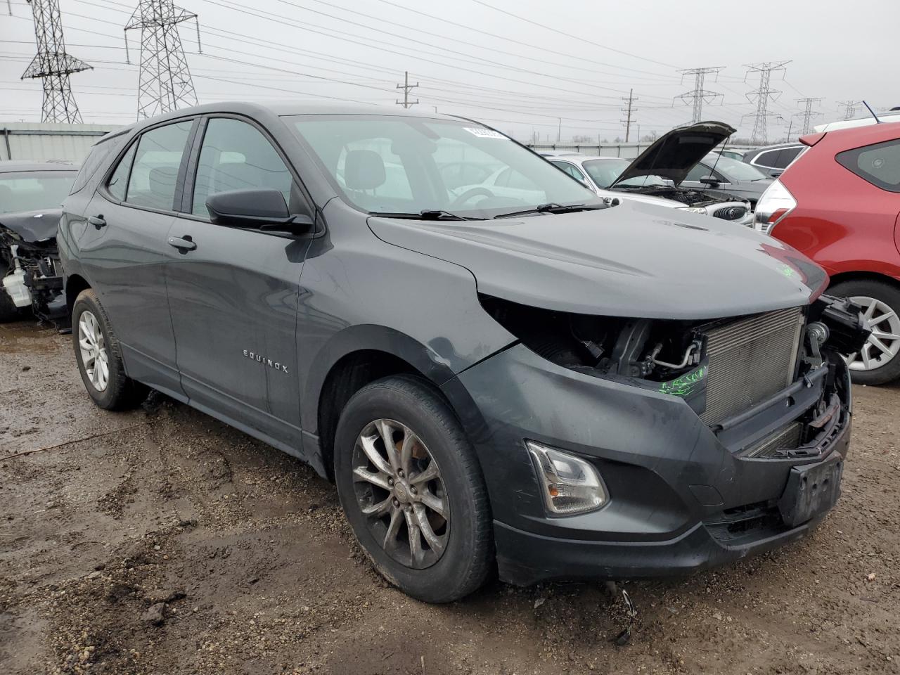2018 Chevrolet Equinox VIN 2GNAXREV9J6201839 Copart auction photo, front end / rear end damage thumbnail 4