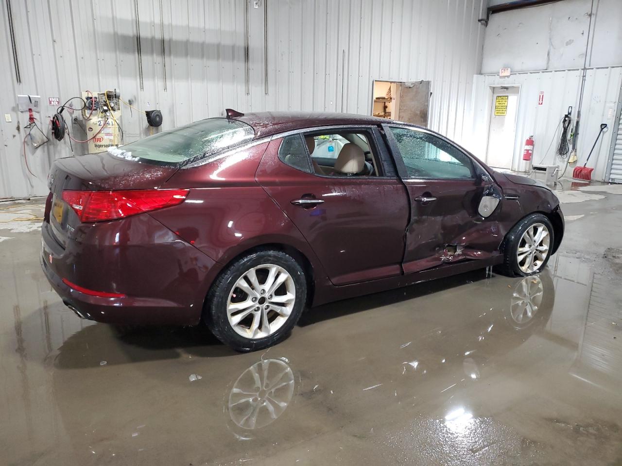 2012 KIA Optima VIN 5XXGN4A72CG061517 Copart auction photo, side damage thumbnail 3
