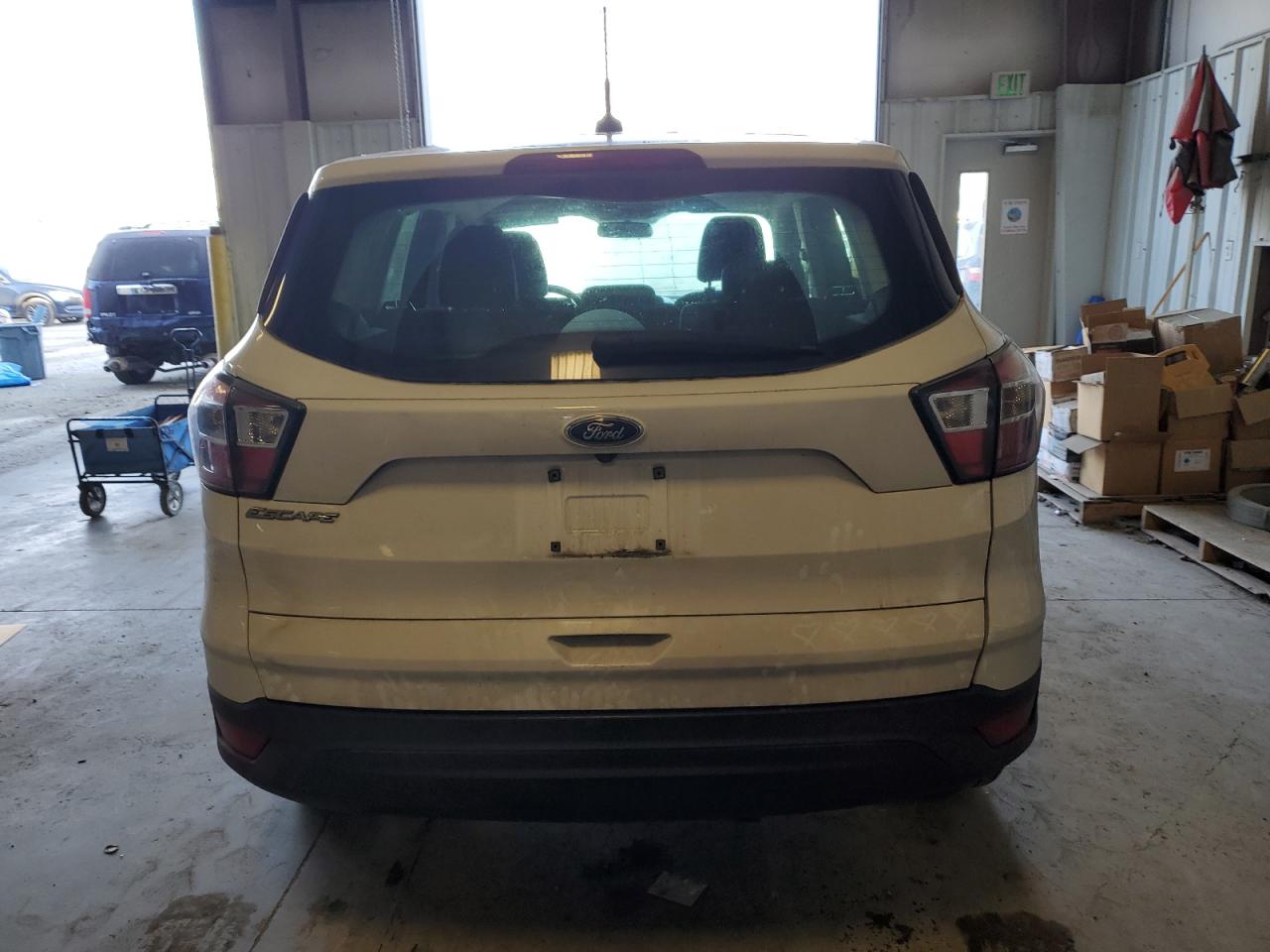 2017 Ford Escape VIN 1FMCU0F71HUA95156 Copart auction photo, front end / side damage thumbnail 6