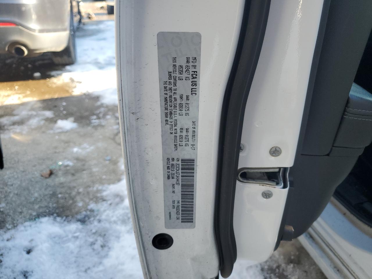 2018 Dodge Charger VIN 2C3CDXJG7JH144197 Copart auction photo, front end damage thumbnail 12