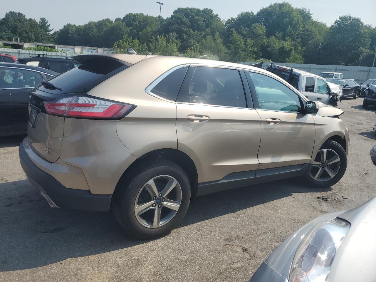 2020 Ford Edge VIN 2FMPK4J97LBB59738 Copart auction photo, front end / side damage thumbnail 3