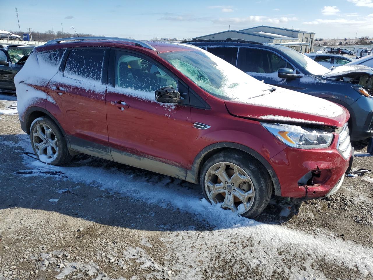 2019 Ford Escape VIN 1FMCU9J96KUA60973 Copart auction photo, undercarriage damage thumbnail 4