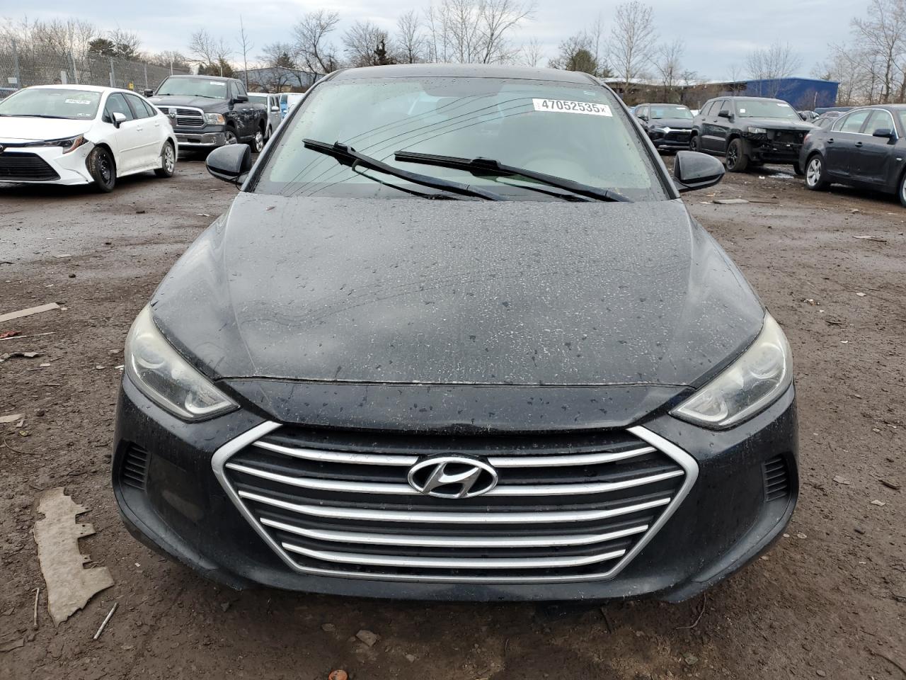 2017 Hyundai Elantra VIN KMHD74LF7HU116381 Copart auction photo, vandalism damage thumbnail 5