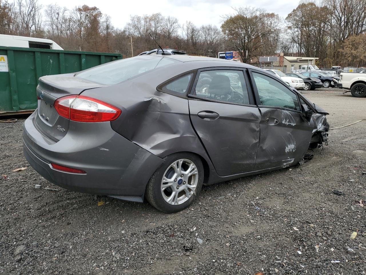 2014 Ford Fiesta VIN 3FADP4BJ1EM110382 Copart auction photo, all over / undercarriage damage thumbnail 3