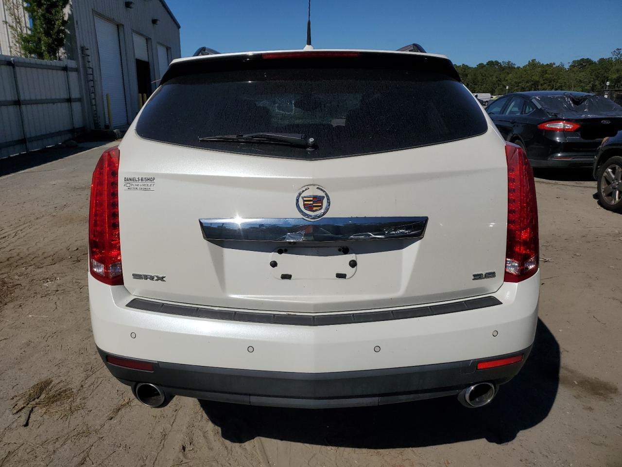 2013 Cadillac SRX VIN 3GYFNCE39DS516690 Copart auction photo, top/roof / front end damage thumbnail 6