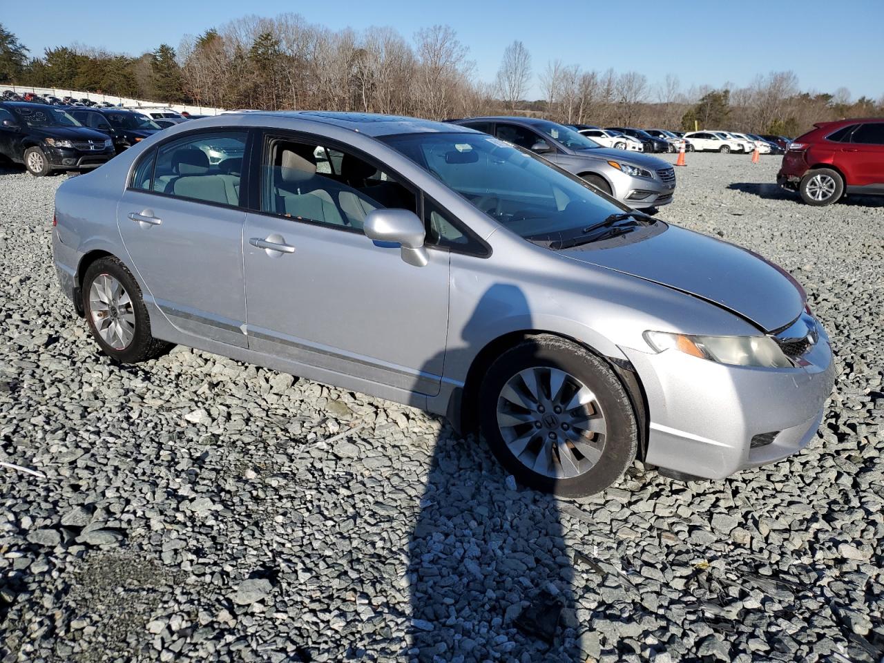 2010 Honda Civic VIN 2HGFA1F87AH509155 Copart auction photo, side / minor dent/scratches damage thumbnail 4