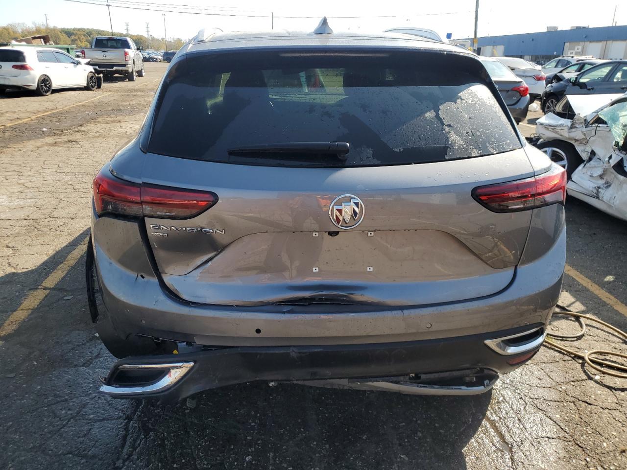 2021 Buick Envision VIN LRBFZMR47MD111641 Copart auction photo, rear end damage thumbnail 6