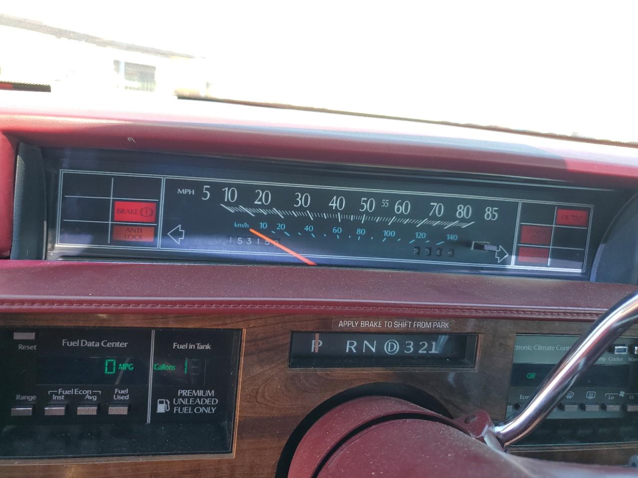 1991 Cadillac De Ville VIN 1G6CD53B8M4347542 Copart auction photo, rear end / side damage thumbnail 9