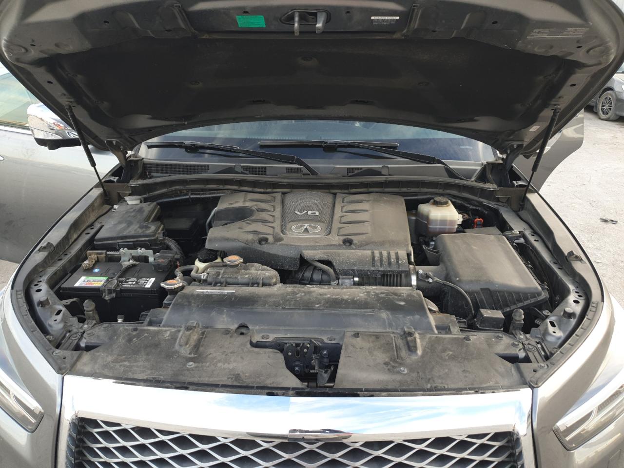2018 Infiniti QX80 VIN JN8AZ2NEXJ9193429 Copart auction photo, side damage thumbnail 13