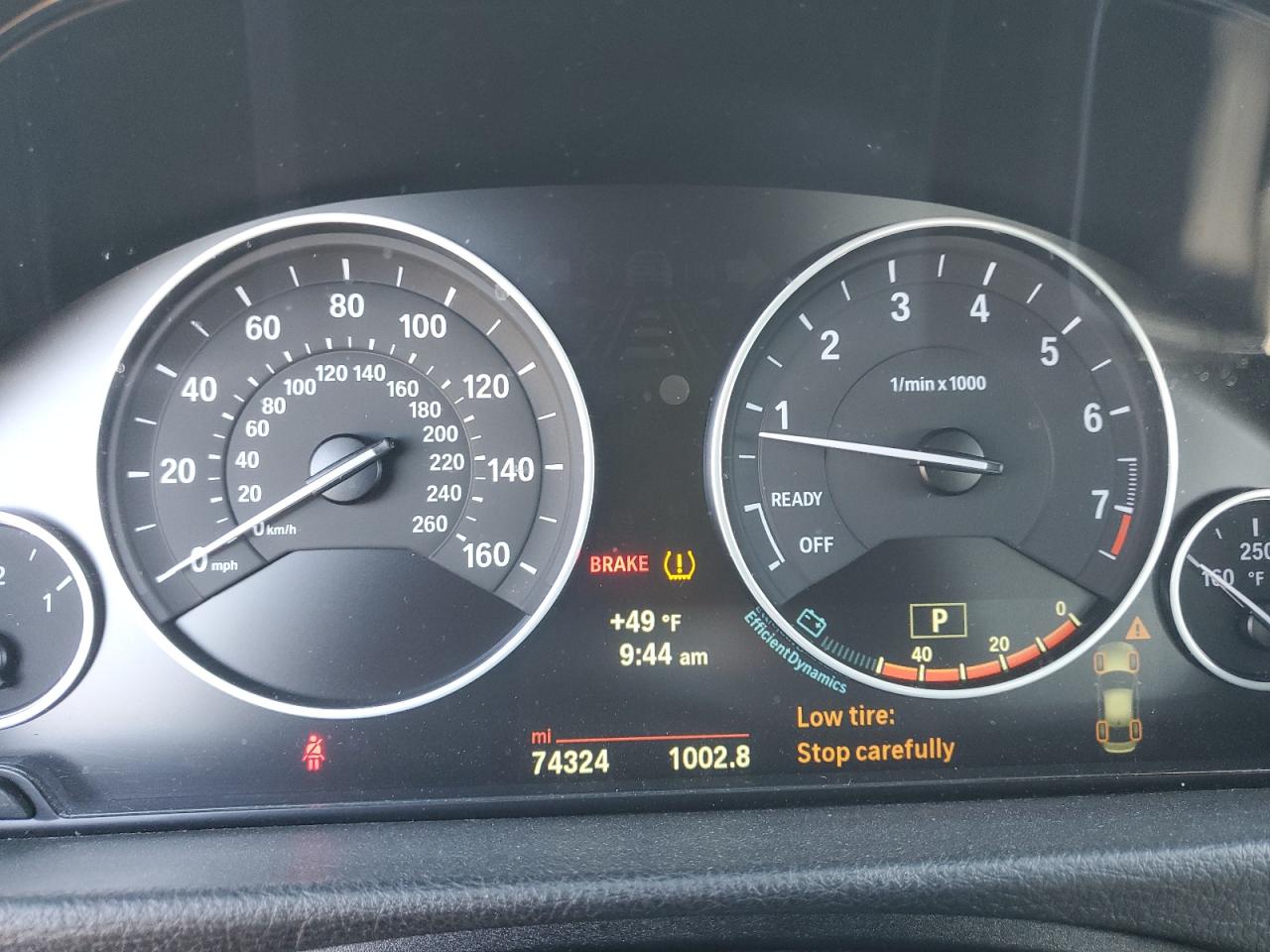 2014 BMW 3er VIN WBA3C3G55ENR25761 Copart auction photo, front end / rear end damage thumbnail 9