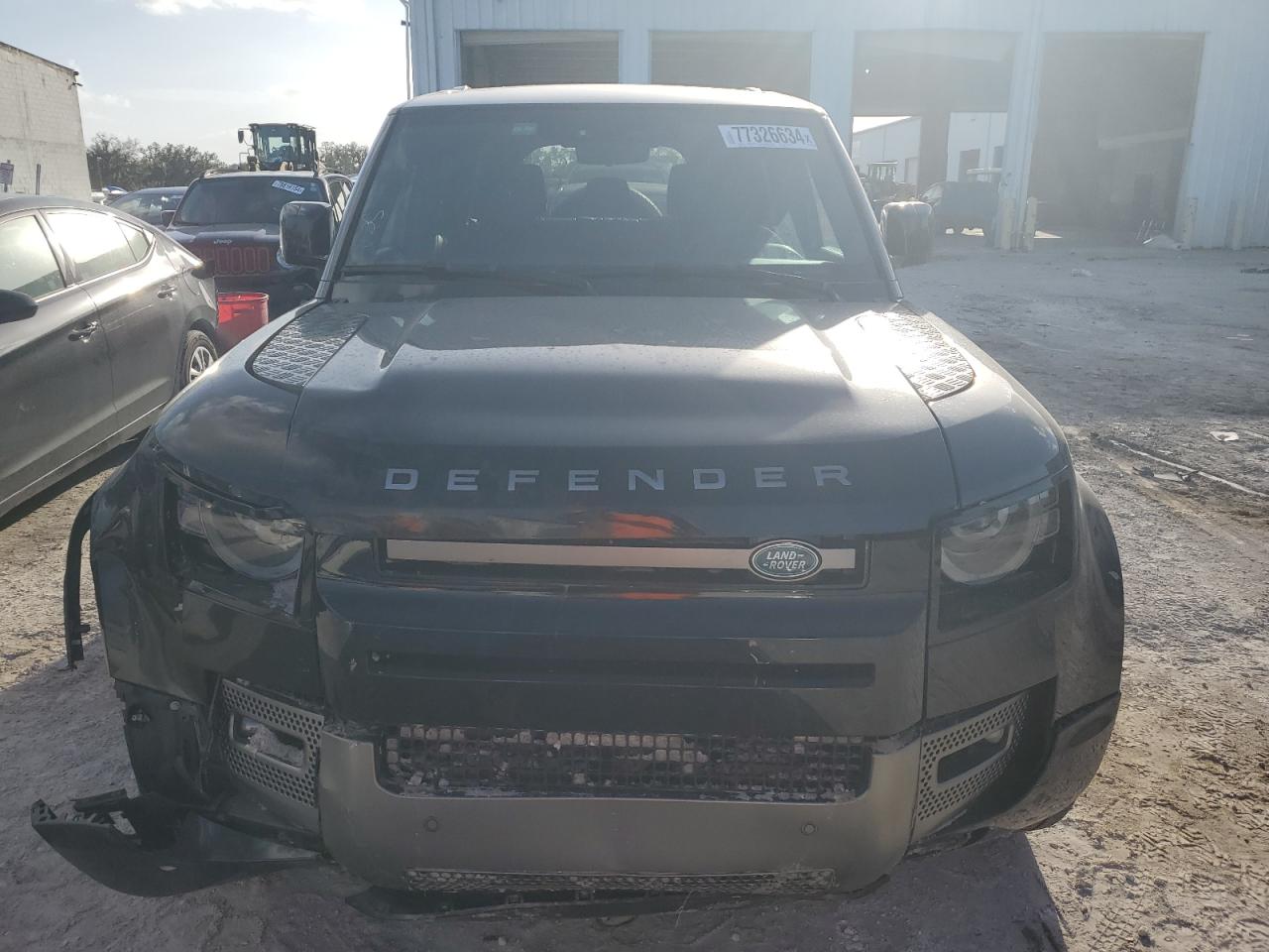 2021 Land Rover Defender VIN SALE37RU8M2050112 Copart auction photo, front end / minor dent/scratches damage thumbnail 5