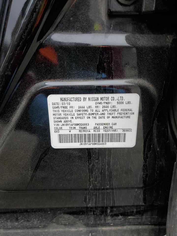 2011 Infiniti M VIN JN1BY1AP9BM324663 Copart auction photo, vandalism damage thumbnail 13