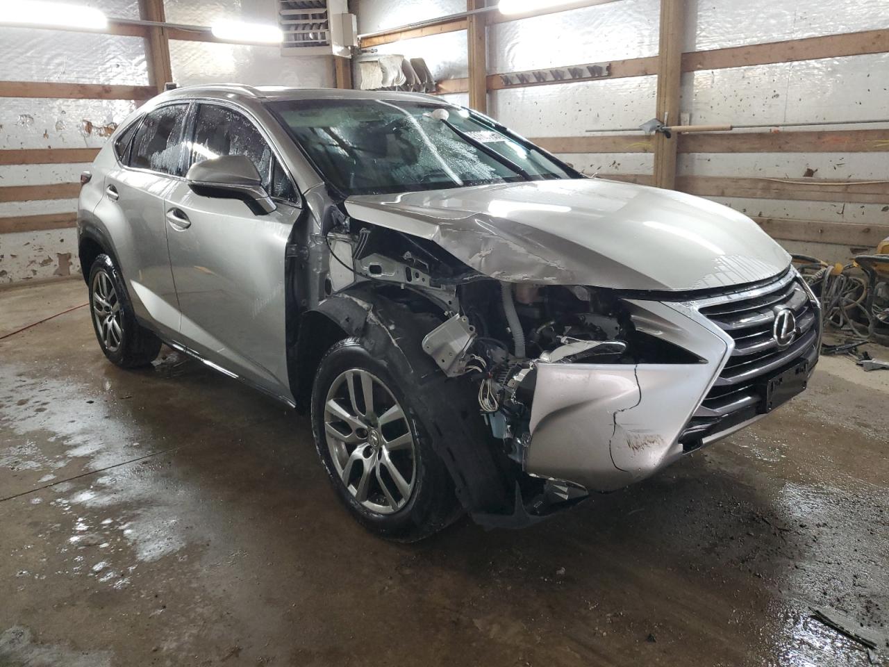 2015 Lexus NX VIN JTJBARBZ2F2004812 Copart auction photo, front end / minor dent/scratches damage thumbnail 4