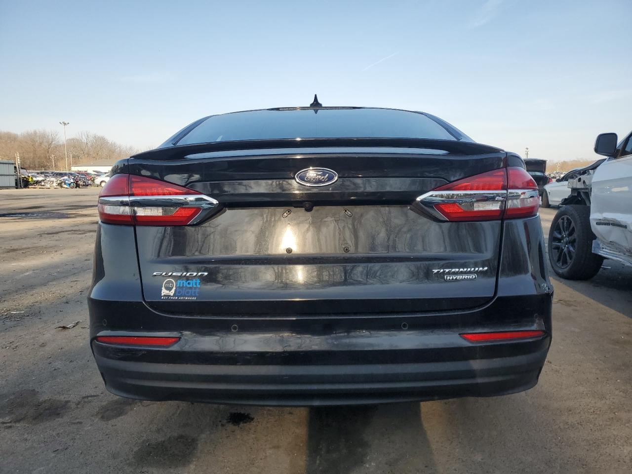 2020 Ford Fusion VIN 3FA6P0RU1LR139527 Copart auction photo, front end / mechanical damage thumbnail 6