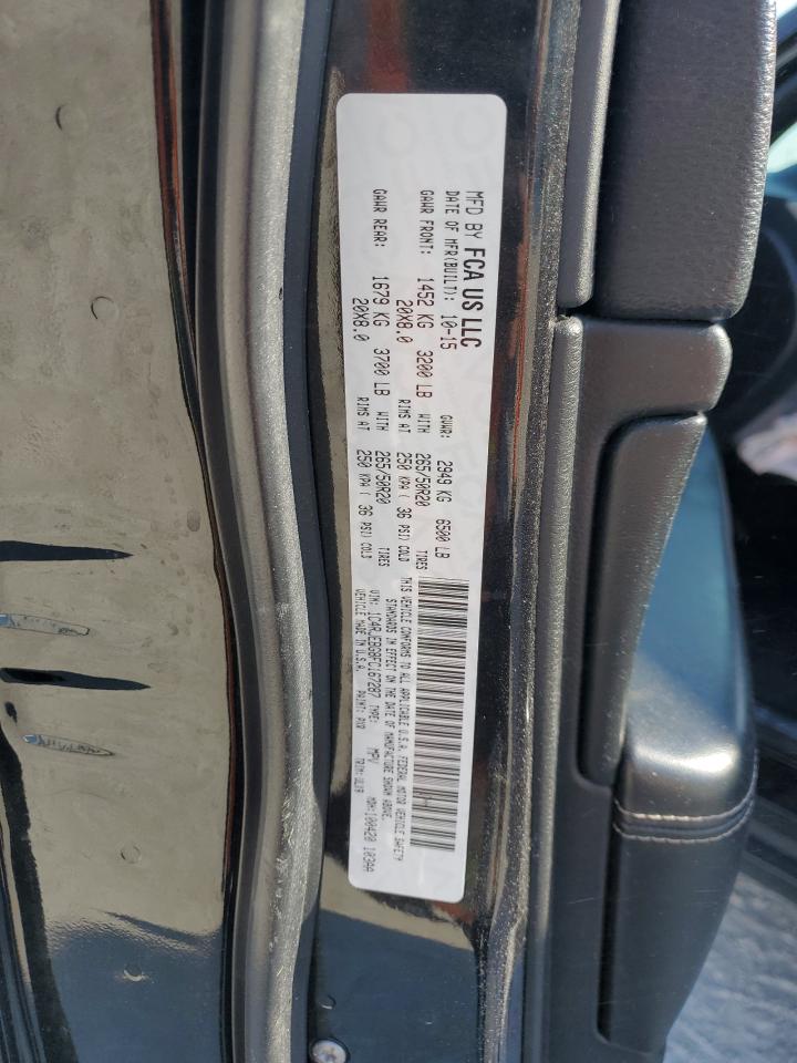 2015 Jeep Grand Cherokee VIN 1C4RJEBG8FC167287 Copart auction photo, front end damage thumbnail 14