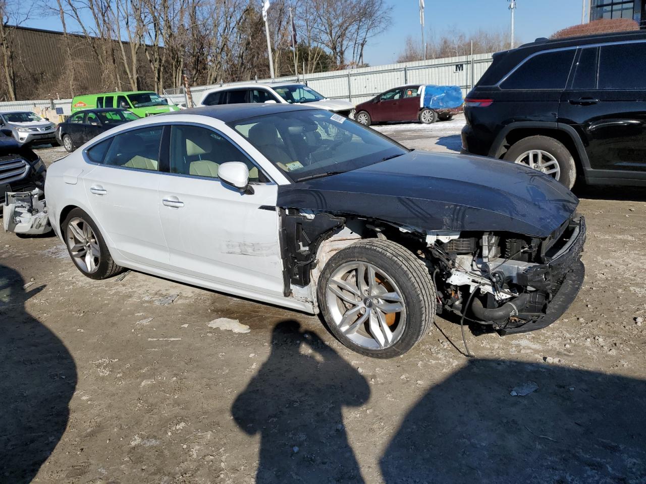 2019 Audi A5 VIN WAUBNCF55KA007647 Copart auction photo, front end damage thumbnail 4