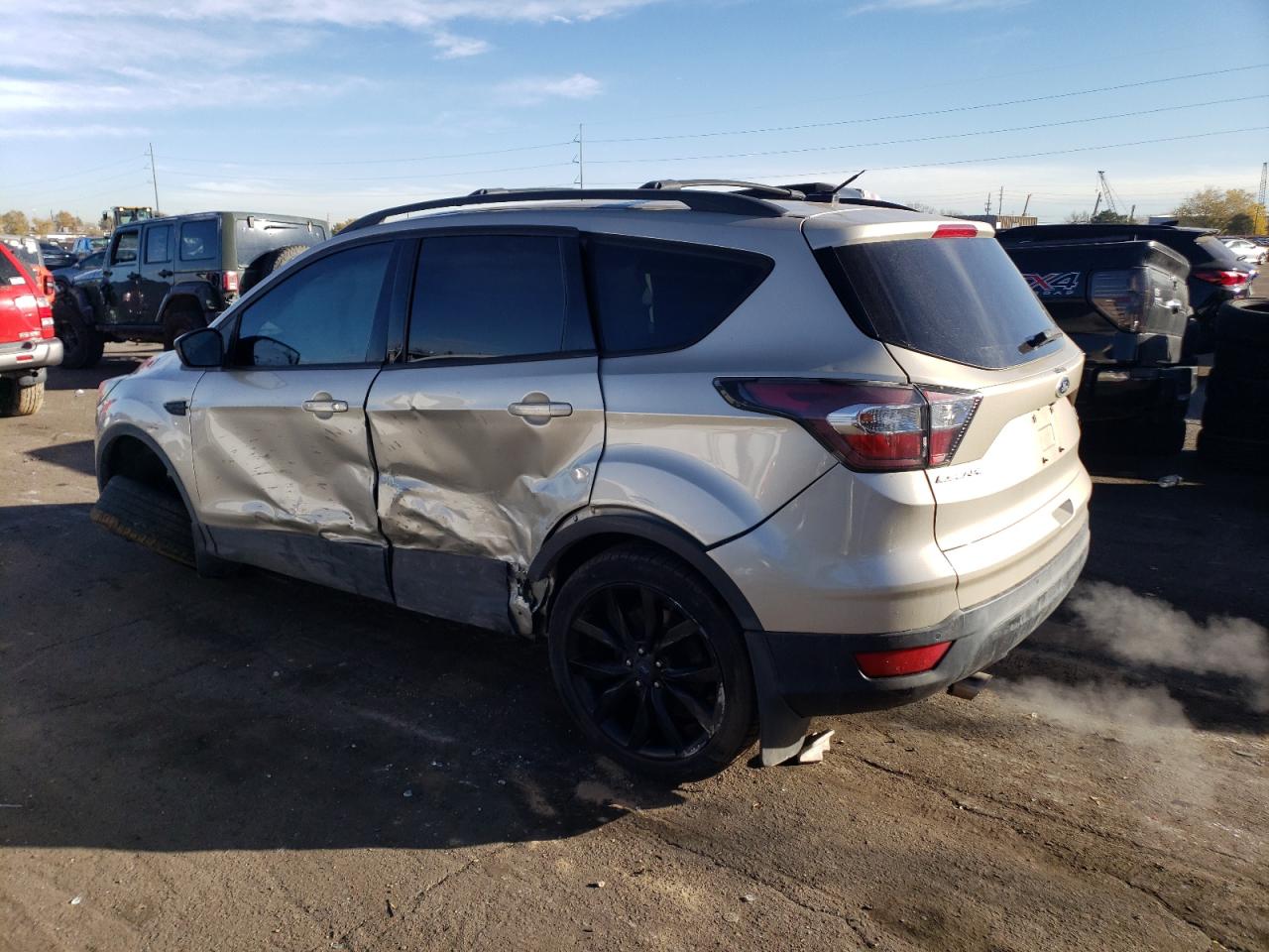 2017 Ford Escape VIN 1FMCU9G94HUA50040 Copart auction photo, side damage thumbnail 2