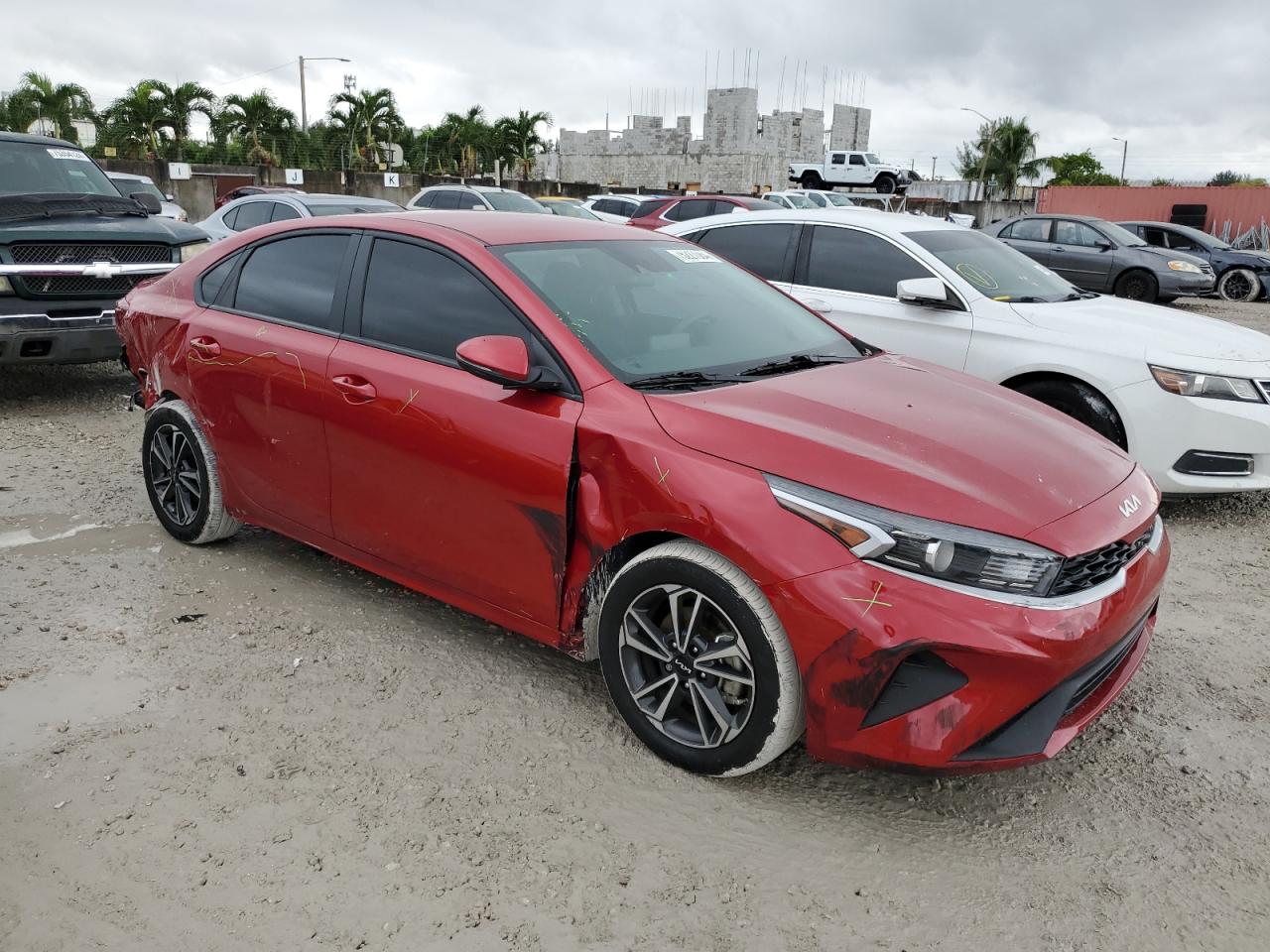 2023 KIA Forte VIN 3KPF24AD9PE678888 Copart auction photo, side / rear end damage thumbnail 4