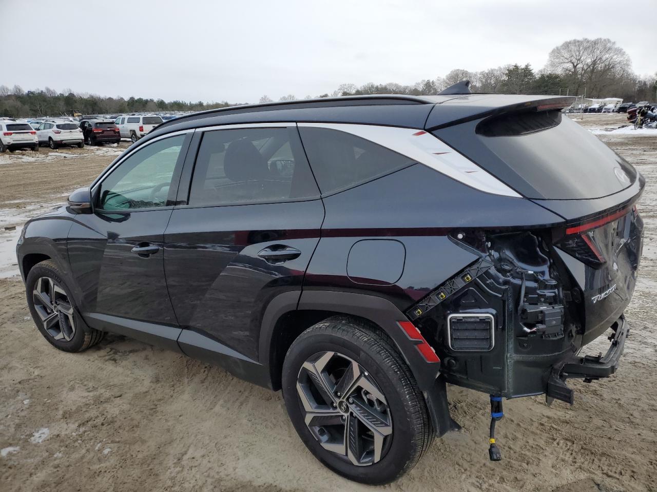 2024 Hyundai Tucson VIN KM8JECD15RU218298 Copart auction photo, side / rear end damage thumbnail 2
