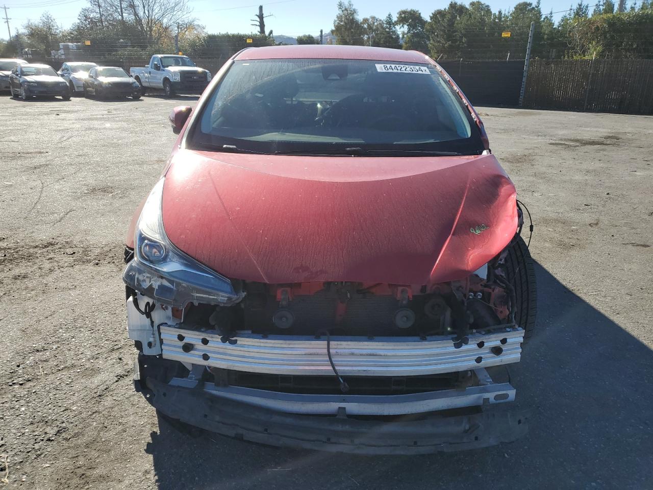 2022 Toyota Prius VIN JTDKAMFU6N3177682 Copart auction photo, front end / side damage thumbnail 5