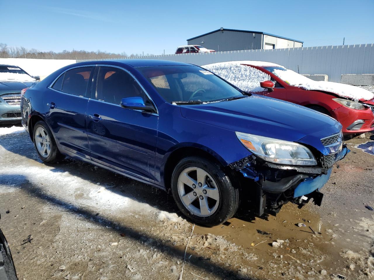 2013 Chevrolet Malibu VIN 1G11B5SA6DU136190 Copart auction photo, front end / side damage thumbnail 4