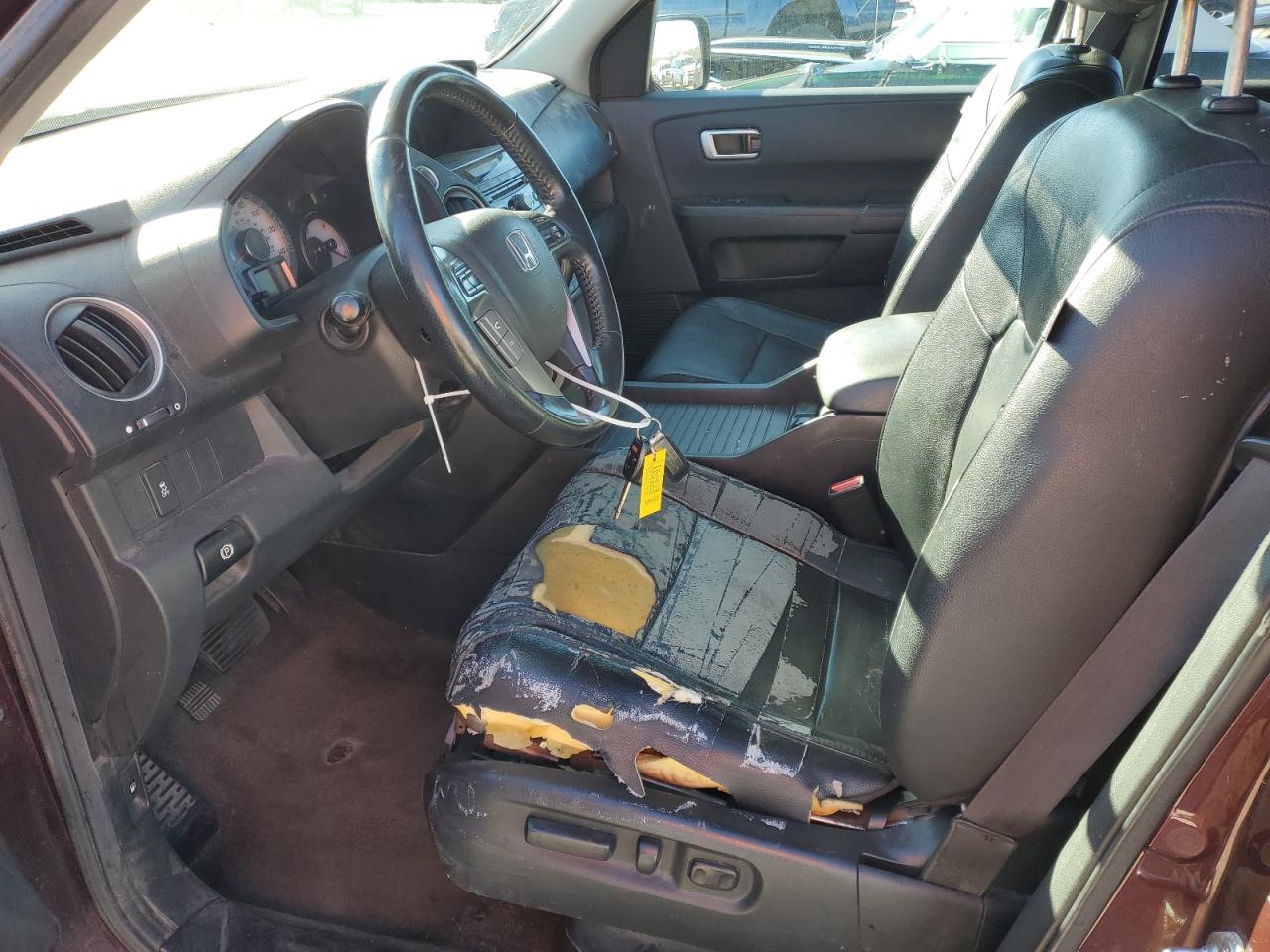 2013 Honda Pilot VIN 5FNYF4H5XDB053854 Copart auction photo, front end damage thumbnail 7