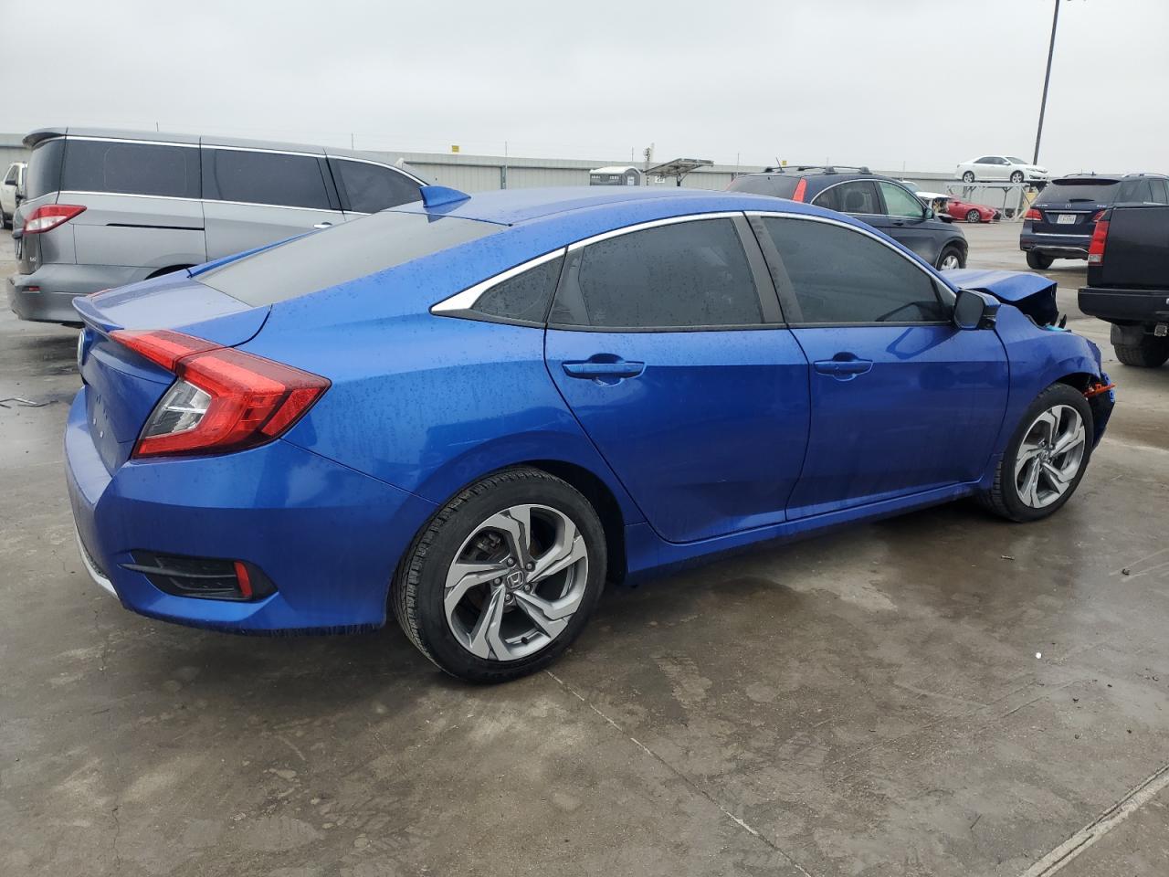 2019 Honda Civic VIN 19XFC1F71KE006086 Copart auction photo, front end damage thumbnail 3