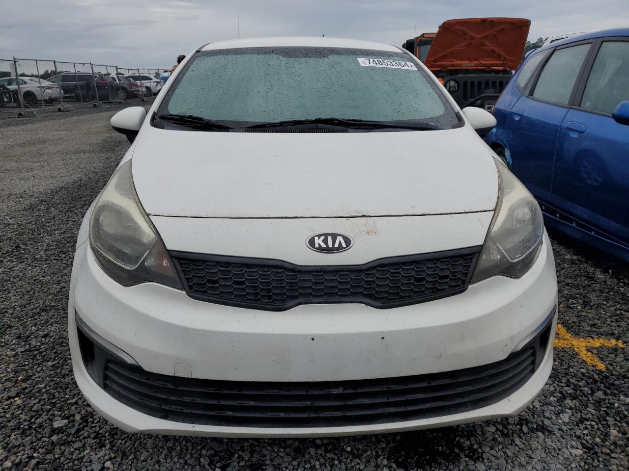 2016 KIA Rio VIN KNADM4A32G6639054 Copart auction photo, water/flood damage thumbnail 5